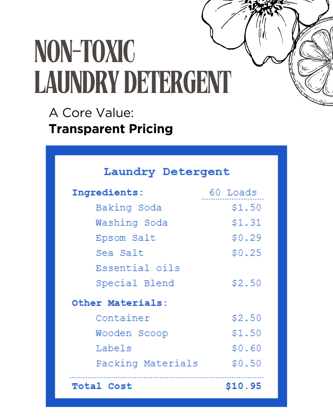 Non-Toxic Laundry Detergent
