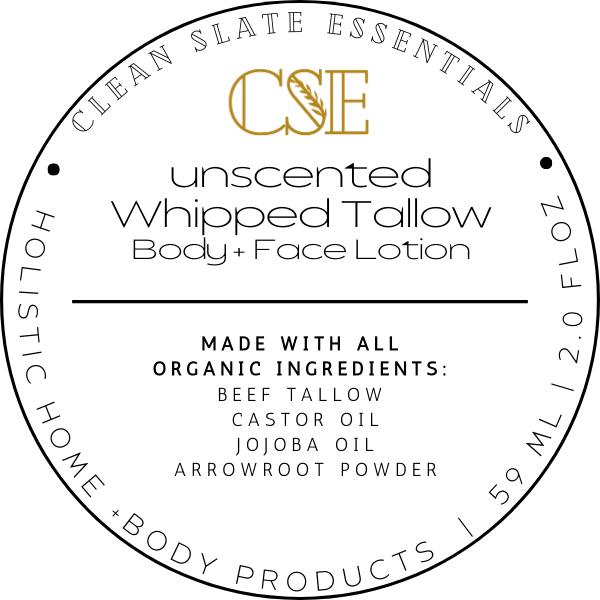 Unscented Whipped Tallow Lotion