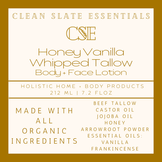 Honey Vanilla Whipped Tallow Lotion